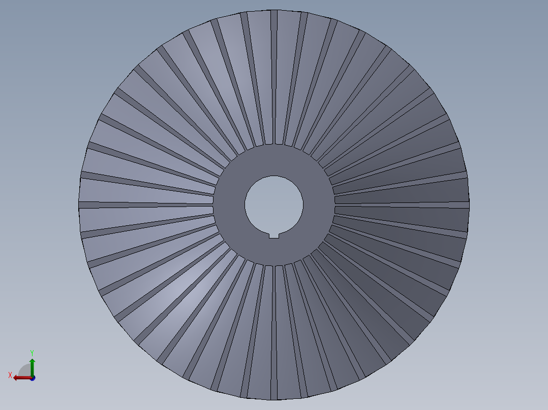 涡轮 叶片 涡扇 (14)后视图