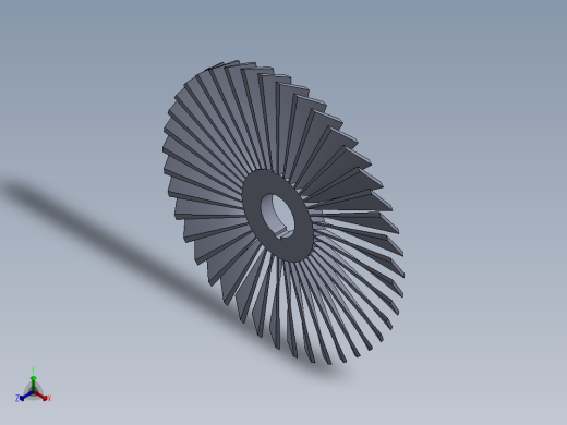 涡轮 叶片 涡扇 (14)正等轴测缩略图