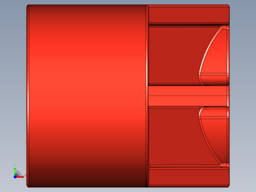 气缸电机-2854 Bright Red Technic Engine Crankshaft Centre前视缩略图