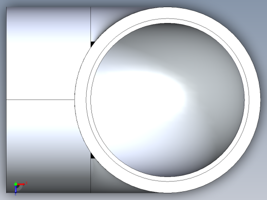 聚氯乙烯配件05-Sch80_90Elbow_SxS_806-060 _6in俯视缩略图