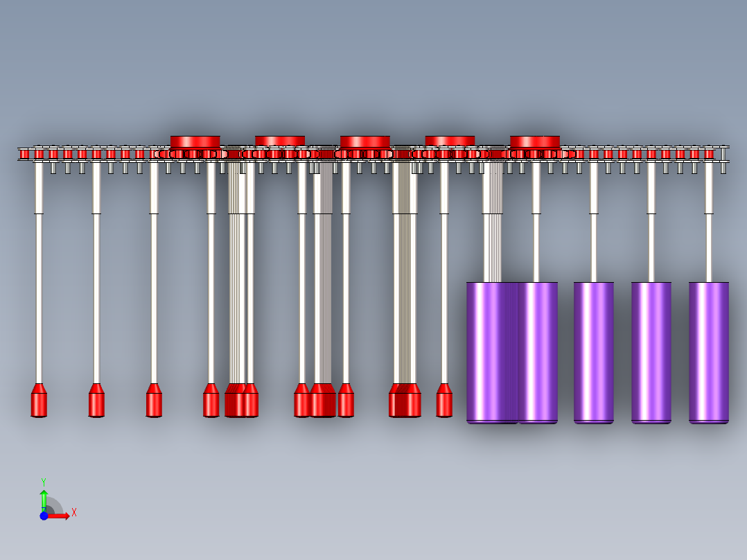 滚子链pin-oven-chain-roller-chain-STP前视图