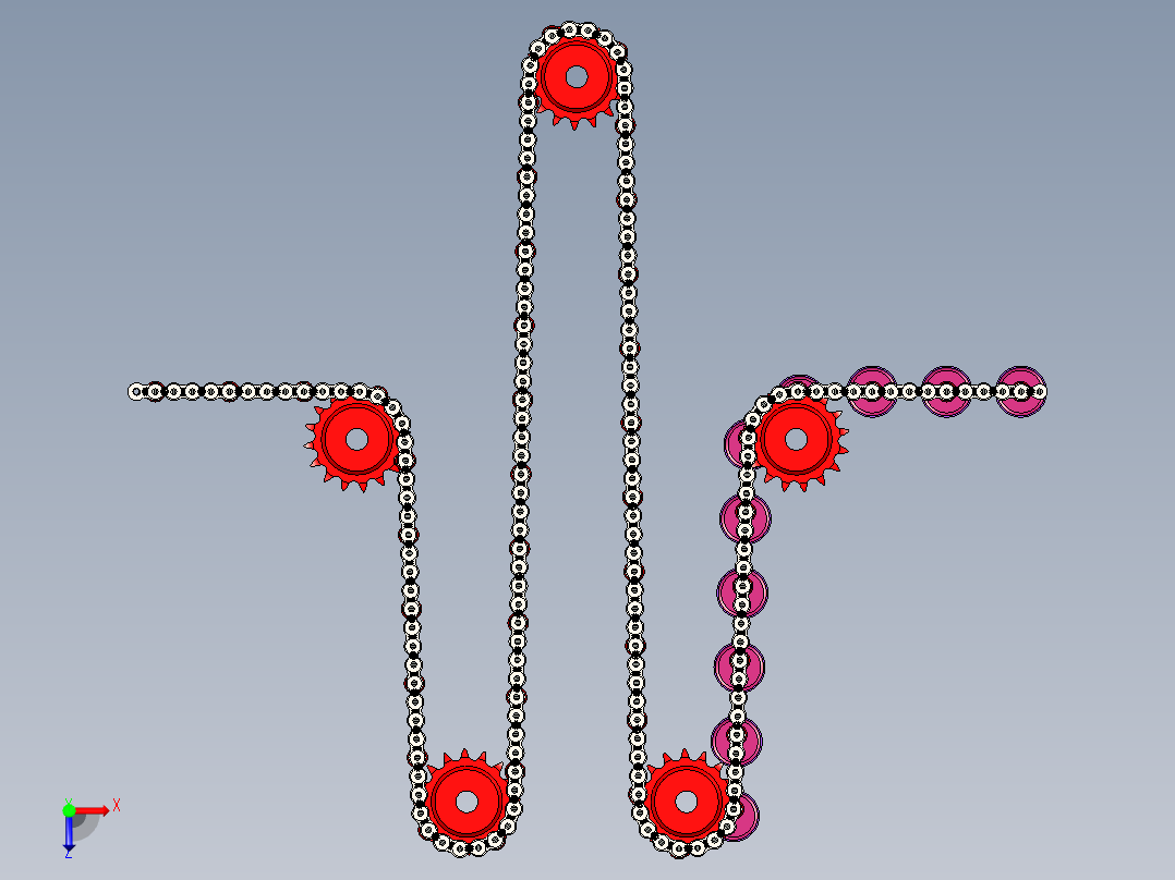 滚子链pin-oven-chain-roller-chain-STP俯视图