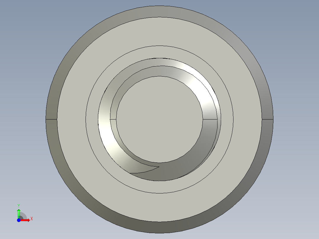 超薄型内六角螺钉-Ultra Low Profile Socket Head Screws 5-16 - 18 Thread Size 1 in Long.STEP前视图