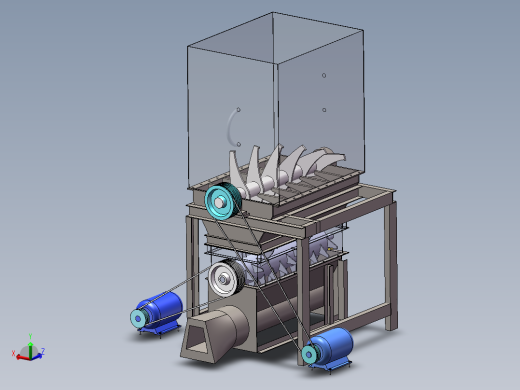 破碎机三维图纸