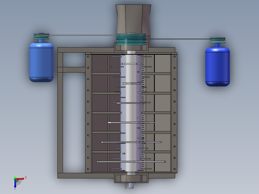 破碎机三维图纸俯视图