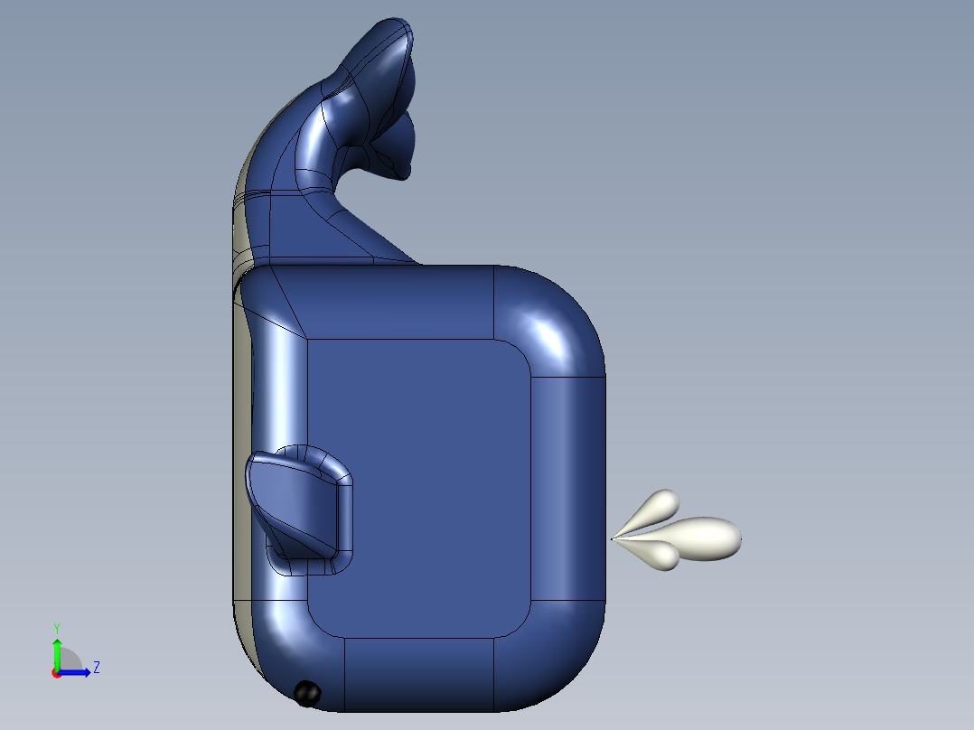 可爱的小鲸鱼左视图