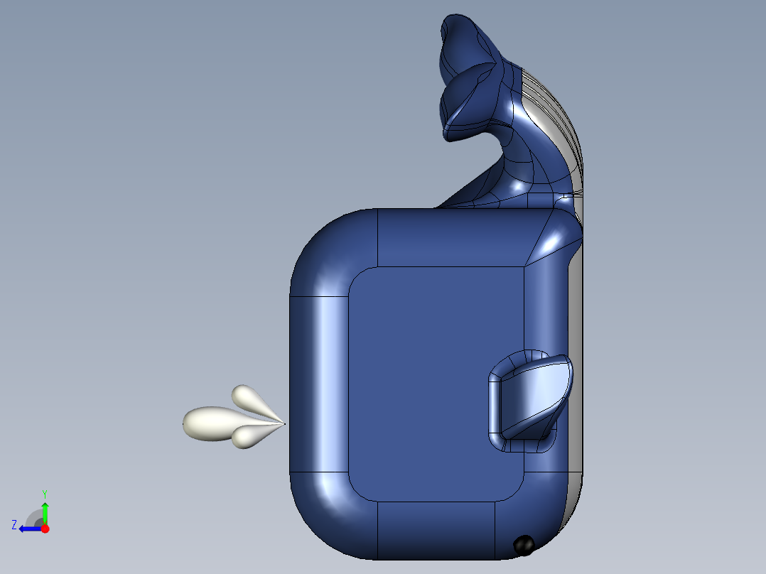 可爱的小鲸鱼右视图