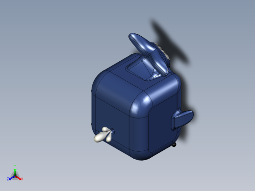 可爱的小鲸鱼正等轴测缩略图