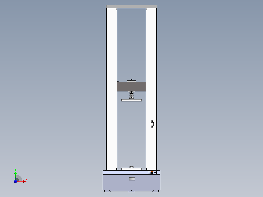 基于微机控制的50kN电子万能试验机前视图
