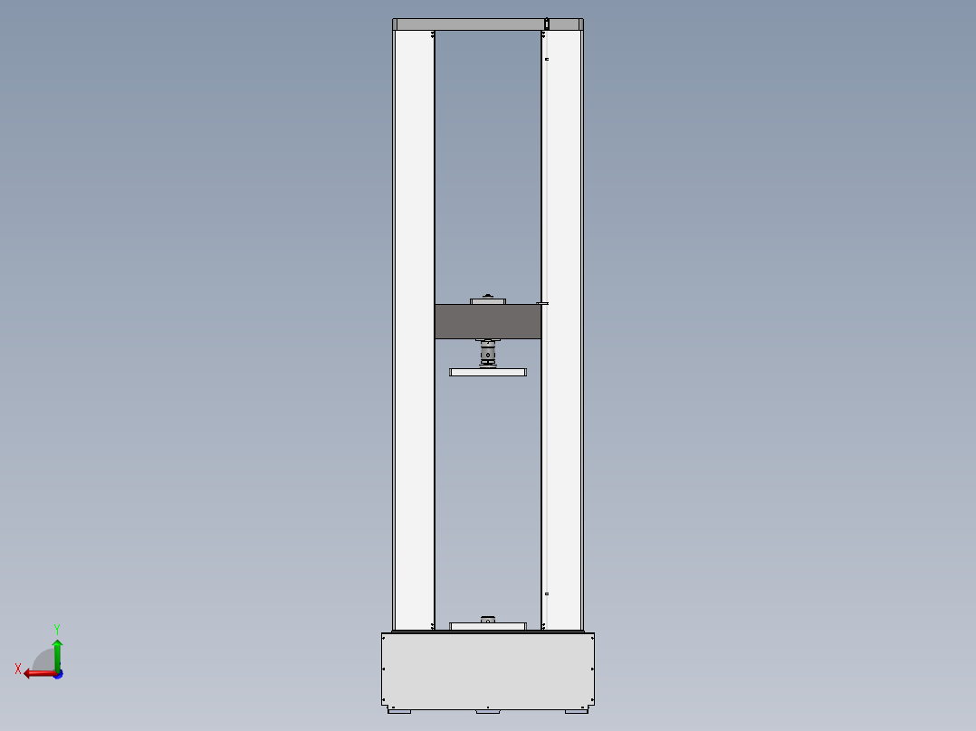基于微机控制的50kN电子万能试验机后视图