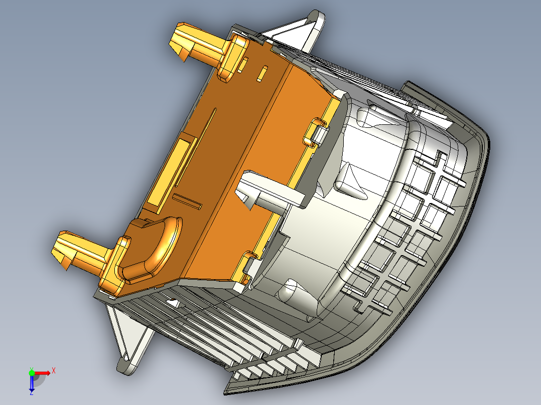 汽车方向盘开关模型921446==210俯视图