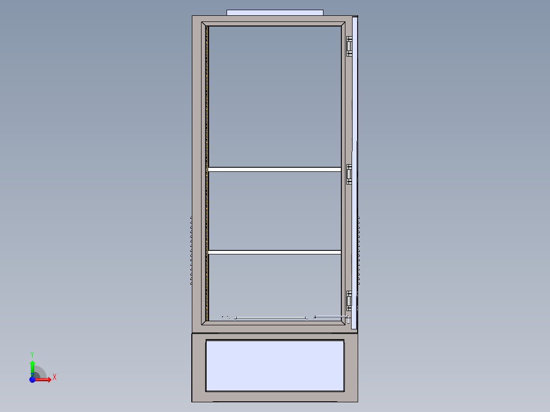 交通控制机柜前视图