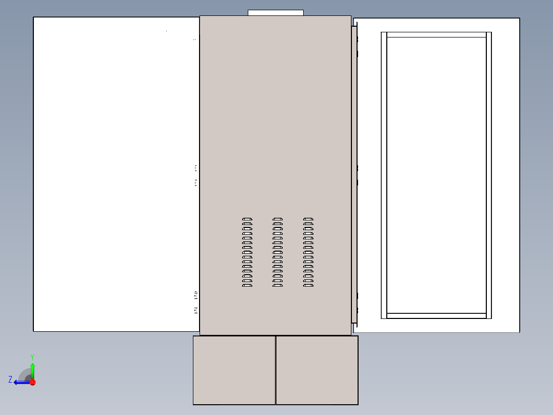 交通控制机柜右视图