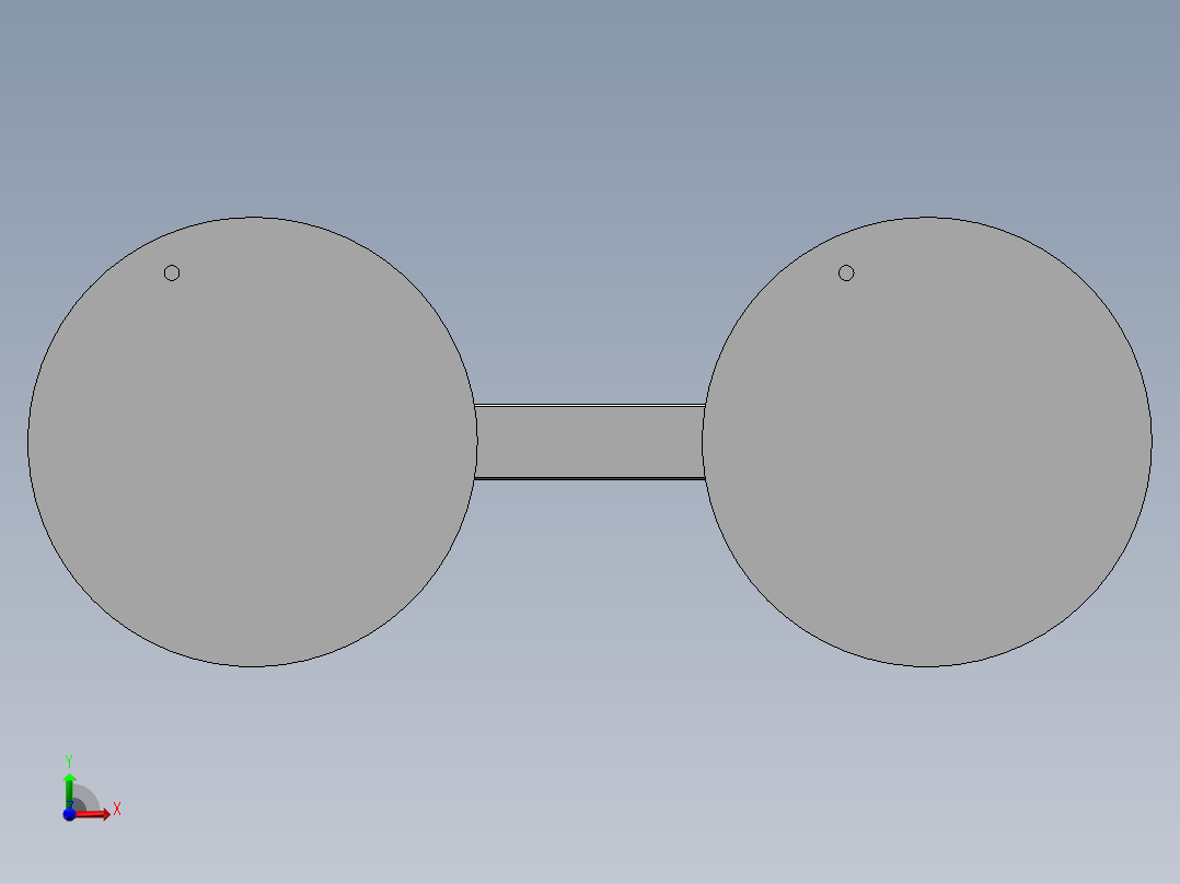 双圆盘结构前视图