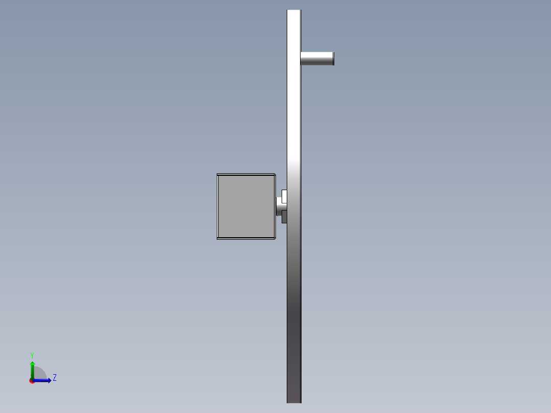 双圆盘结构左视图