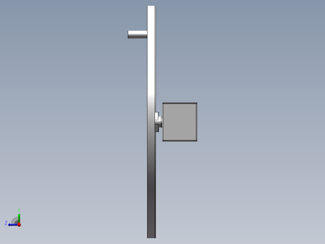 双圆盘结构右视图