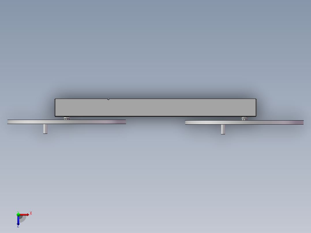 双圆盘结构俯视图