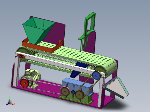 大枣红枣冬枣鲜枣去核机设计 含CAD图纸+SW三维模型+说明书