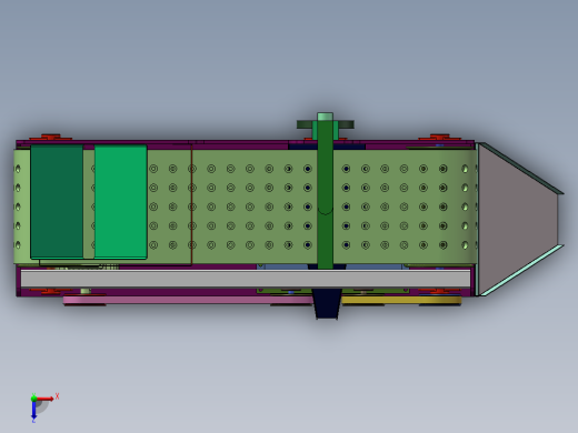 大枣红枣冬枣鲜枣去核机设计 含CAD图纸+SW三维模型+说明书俯视缩略图