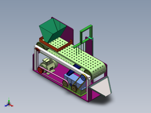 大枣红枣冬枣鲜枣去核机设计 含CAD图纸+SW三维模型+说明书正等轴测缩略图