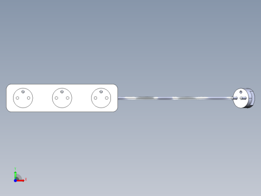 插座建模 SW STP前视缩略图