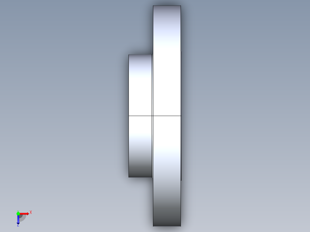 船舶管路系统S22_SeaDrainPLUS_Flange150Solid-S_37E169204_4in Sea Drain Plus - Flange 150lb Solid - S俯视图