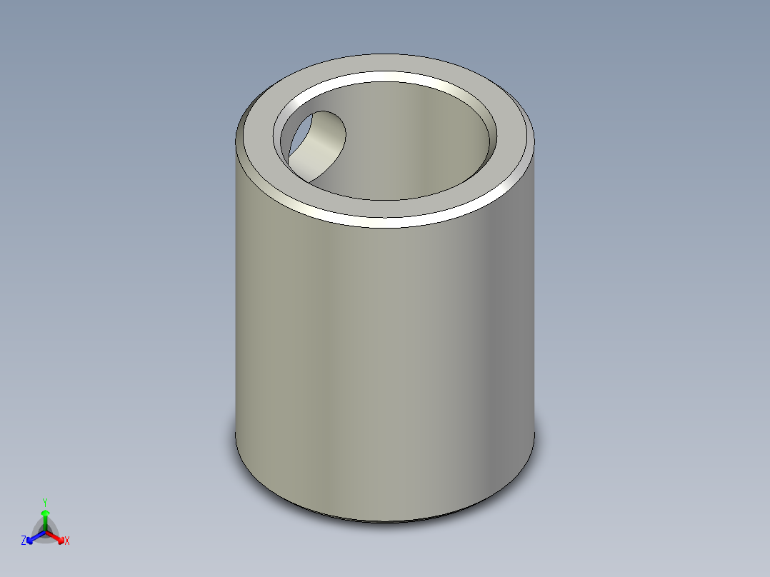 襯套(位置顯示器用)DD51,DD52-3D多系列多零件图纸模型主视图