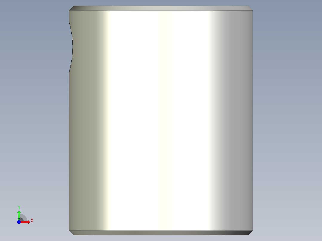 襯套(位置顯示器用)DD51,DD52-3D多系列多零件图纸模型前视图