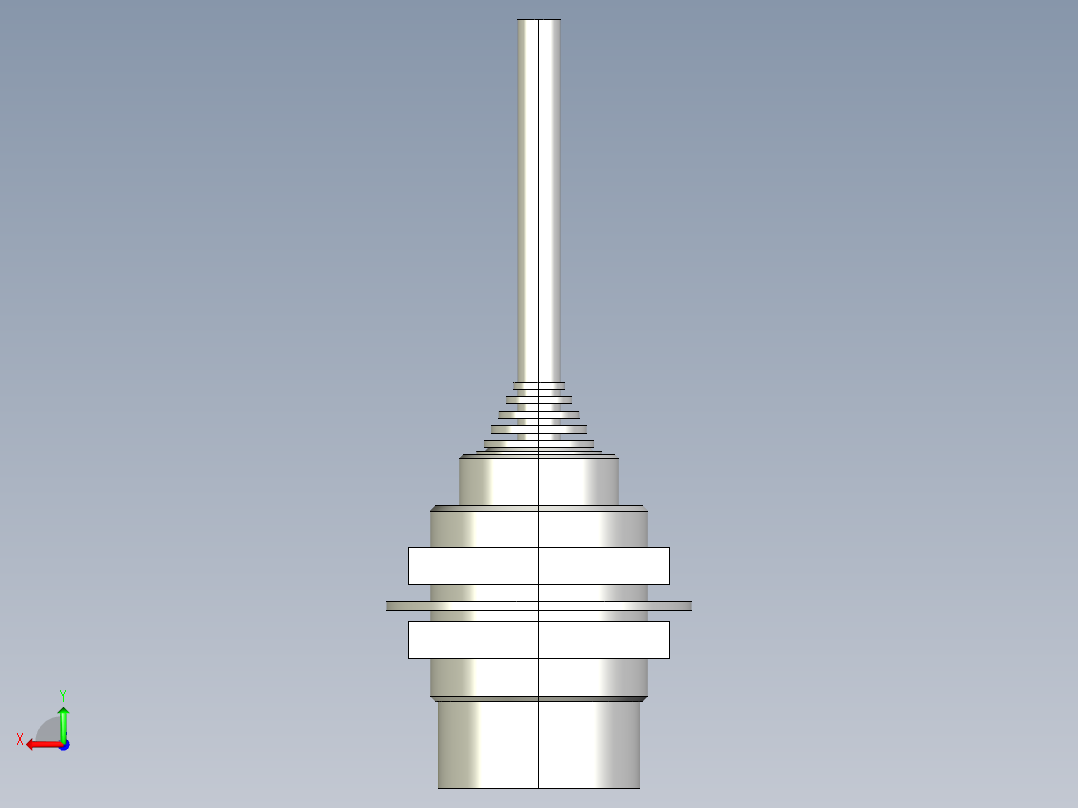 基恩士EV-130U_kc图纸模型后视图