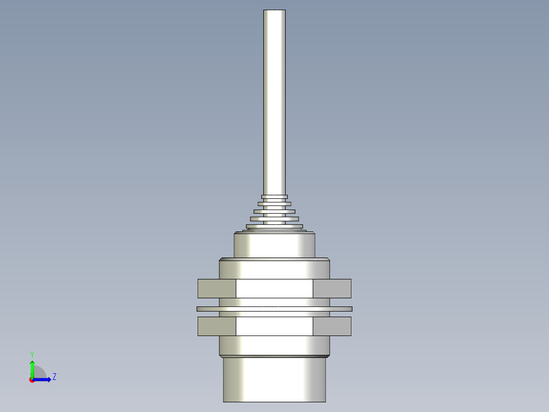 基恩士EV-130U_kc图纸模型左视图