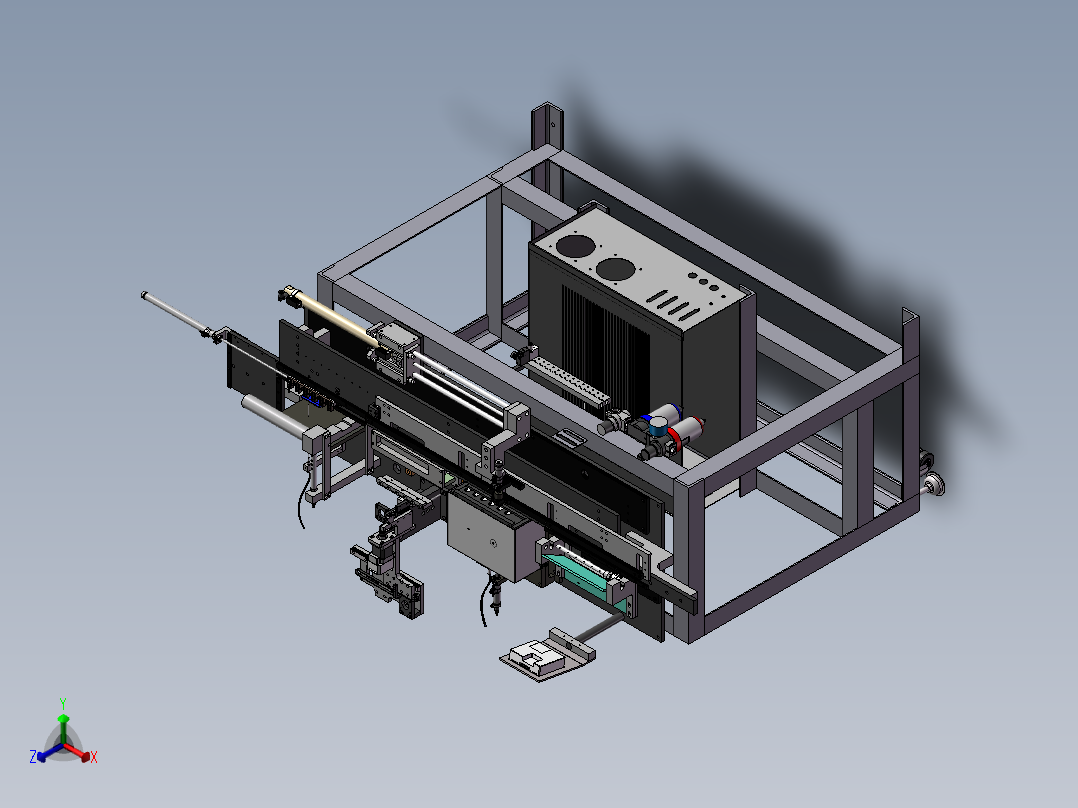 小线圈生产打蜡机sw20正等轴测图