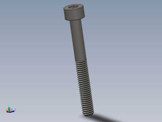 Screw_DIN_912_M4x35_A2.SLDPRT公制内六角螺钉