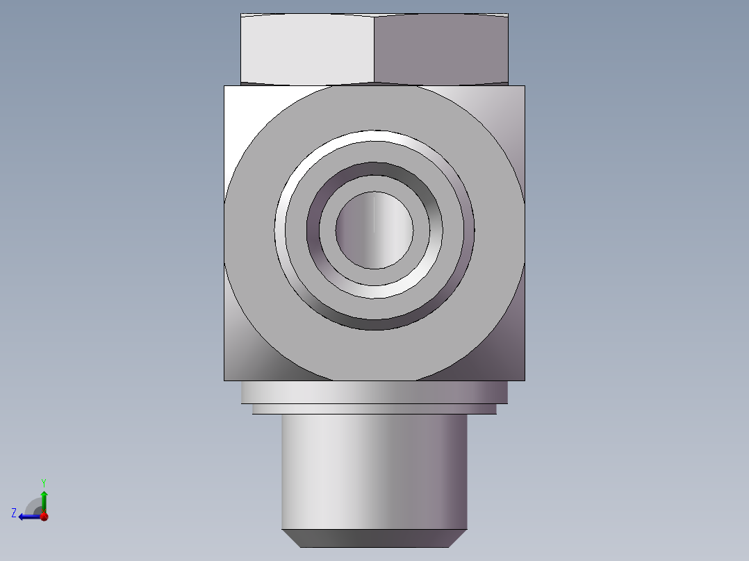 高压铰接式90度接头、1DI-18-B06右视图