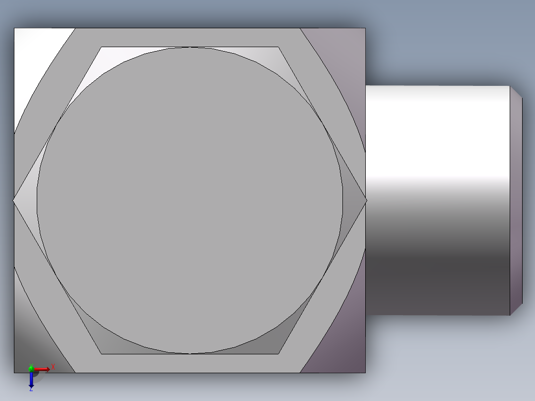 高压铰接式90度接头、1DI-18-B06俯视图