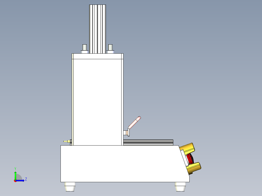 压合设备左视图