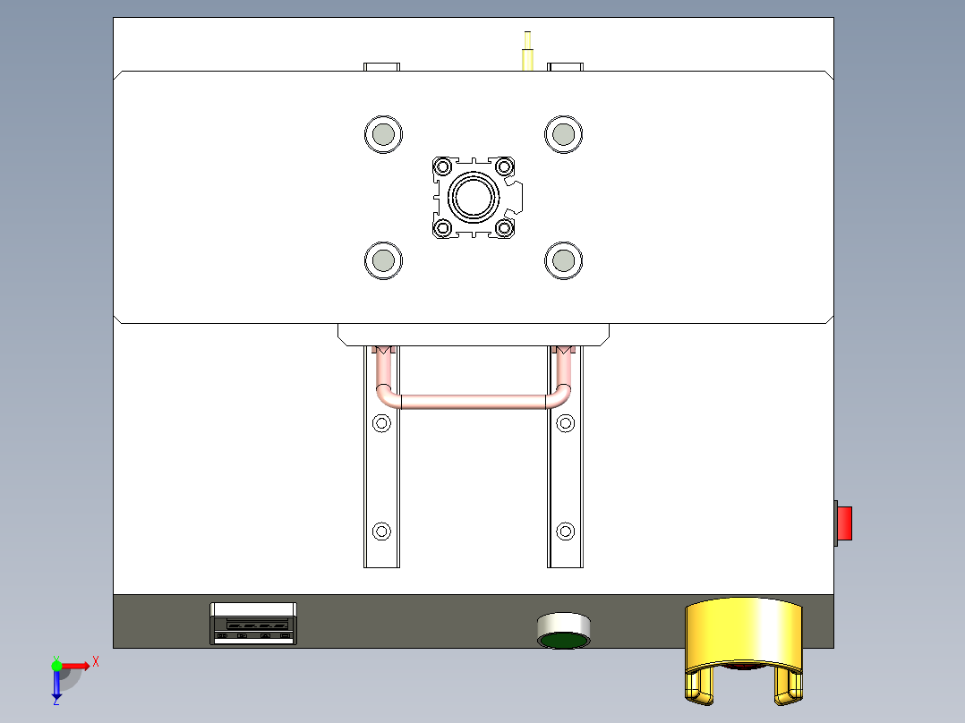 压合设备俯视图