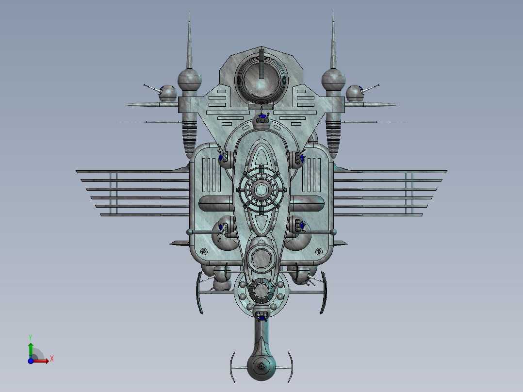 宇宙飞船(6)前视图