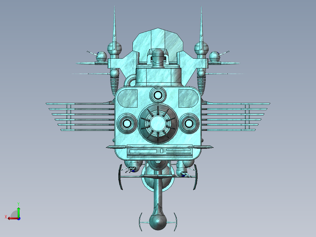 宇宙飞船(6)后视图