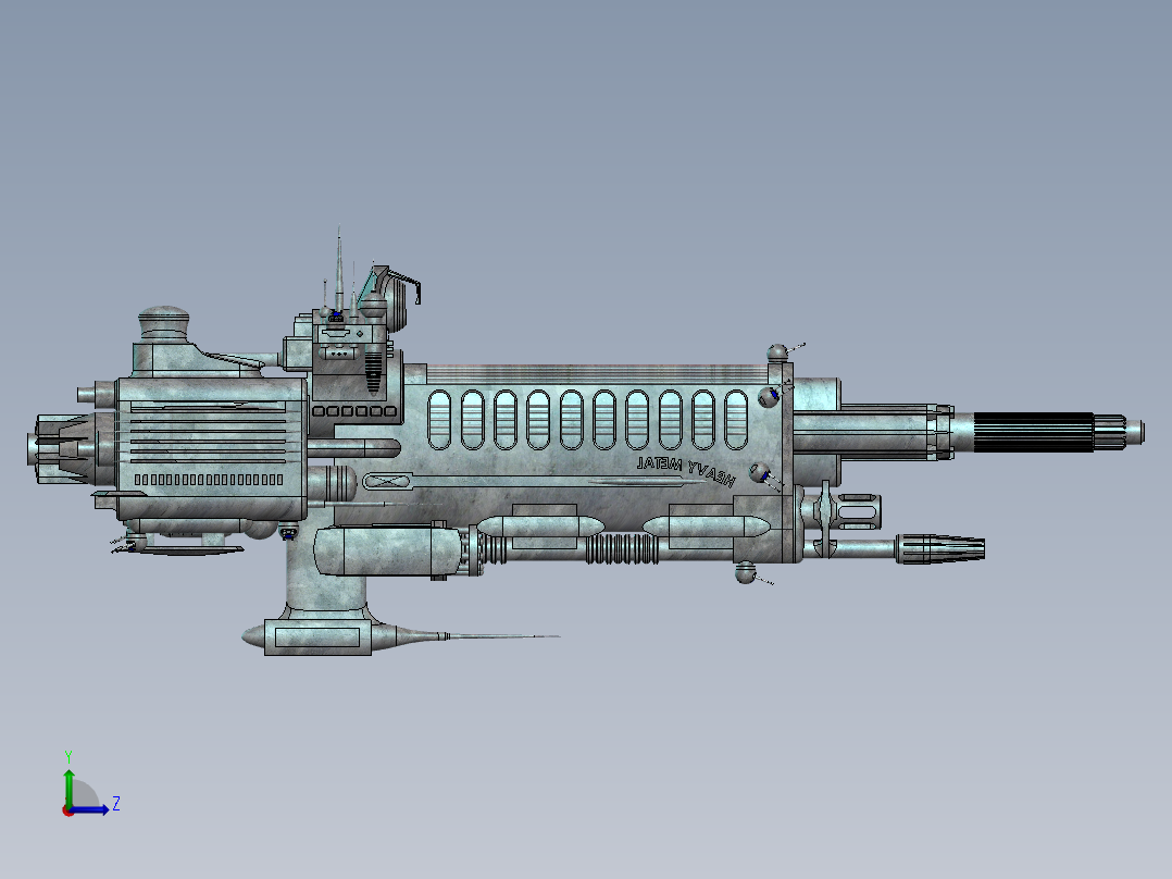 宇宙飞船(6)左视图