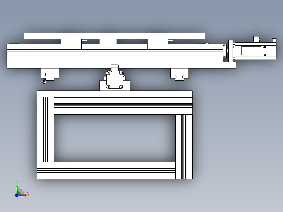XY伺服移动平台前视图