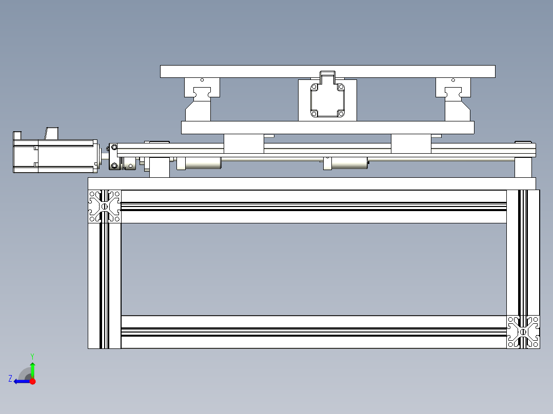 XY伺服移动平台右视图