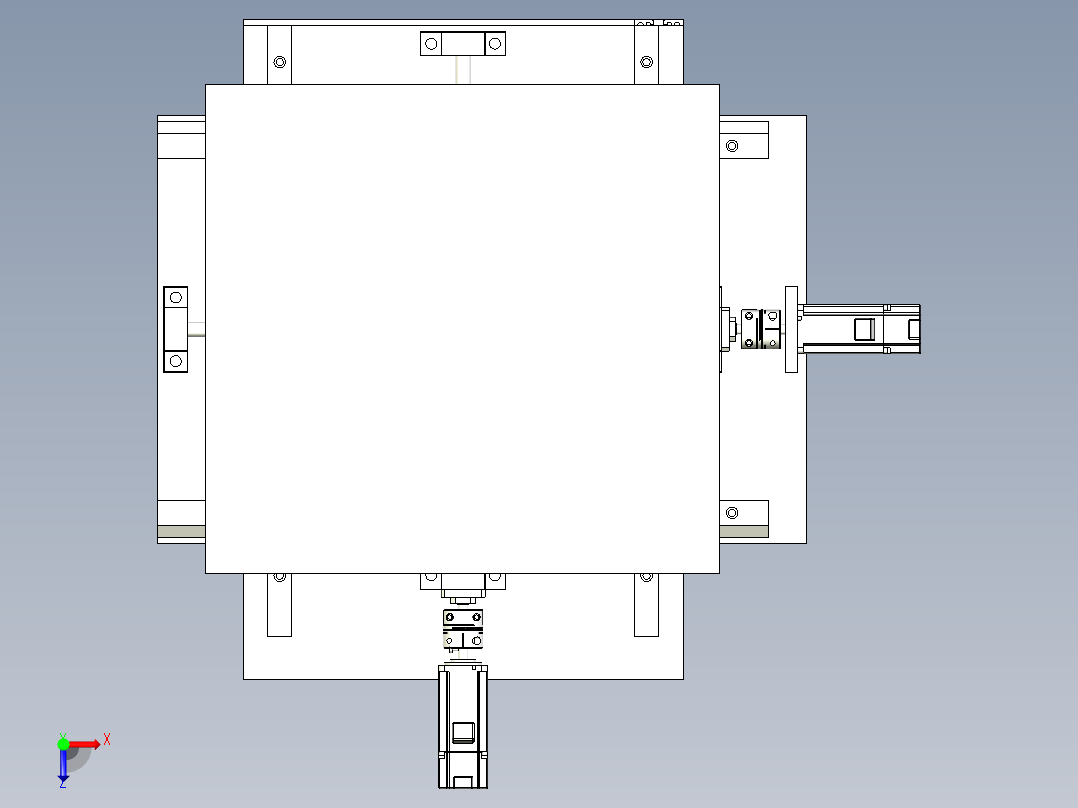 XY伺服移动平台俯视图