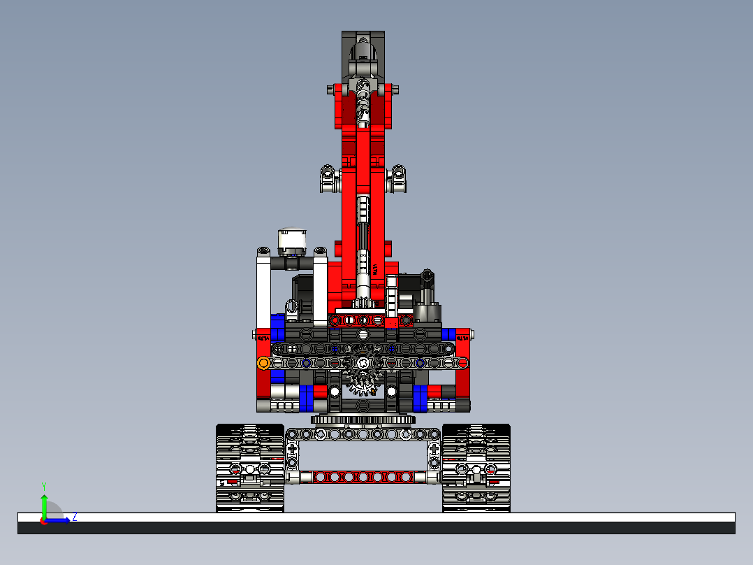 A3004088-乐高积木履带挖掘机左视图