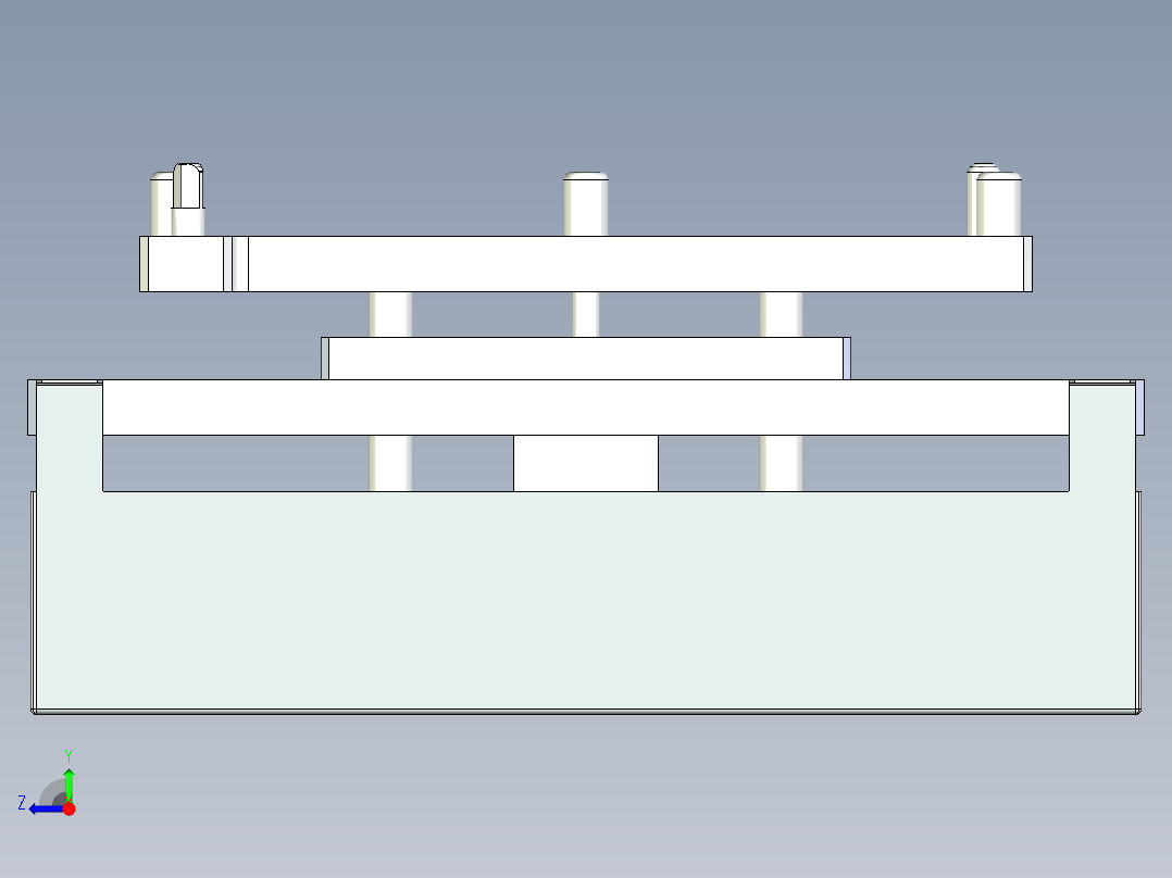 顶升定位B400L400右视图