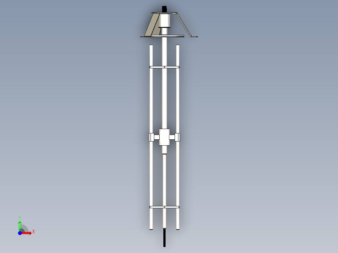 粉末二级回收反吹转翼前视图