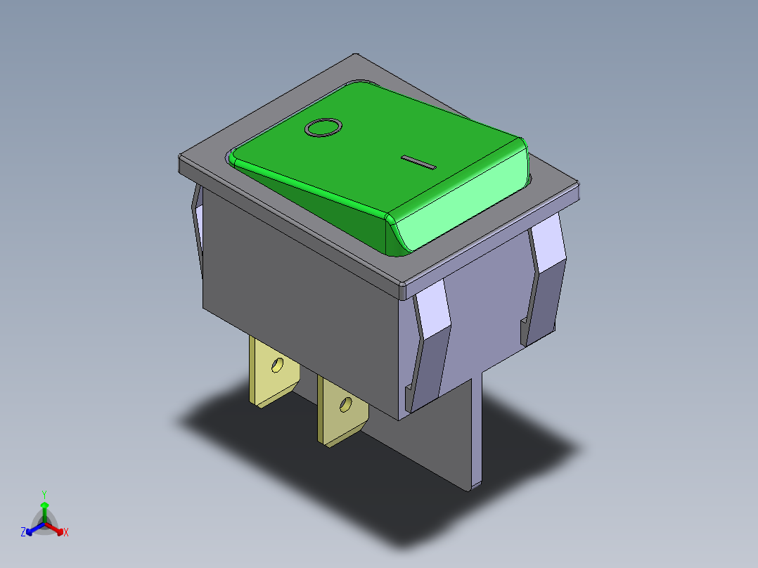 Tecla开关正等轴测图