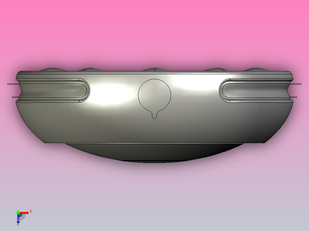 车用空气净化器俯视图