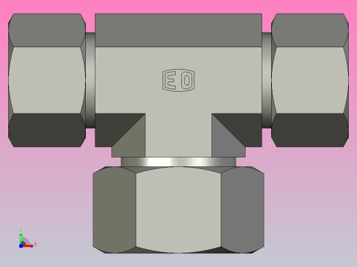 EO管接头三通异径管TR20 25 20ZS71.igs前视缩略图