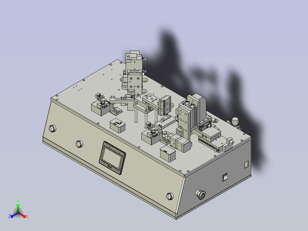 一种半自动弯折机主视图