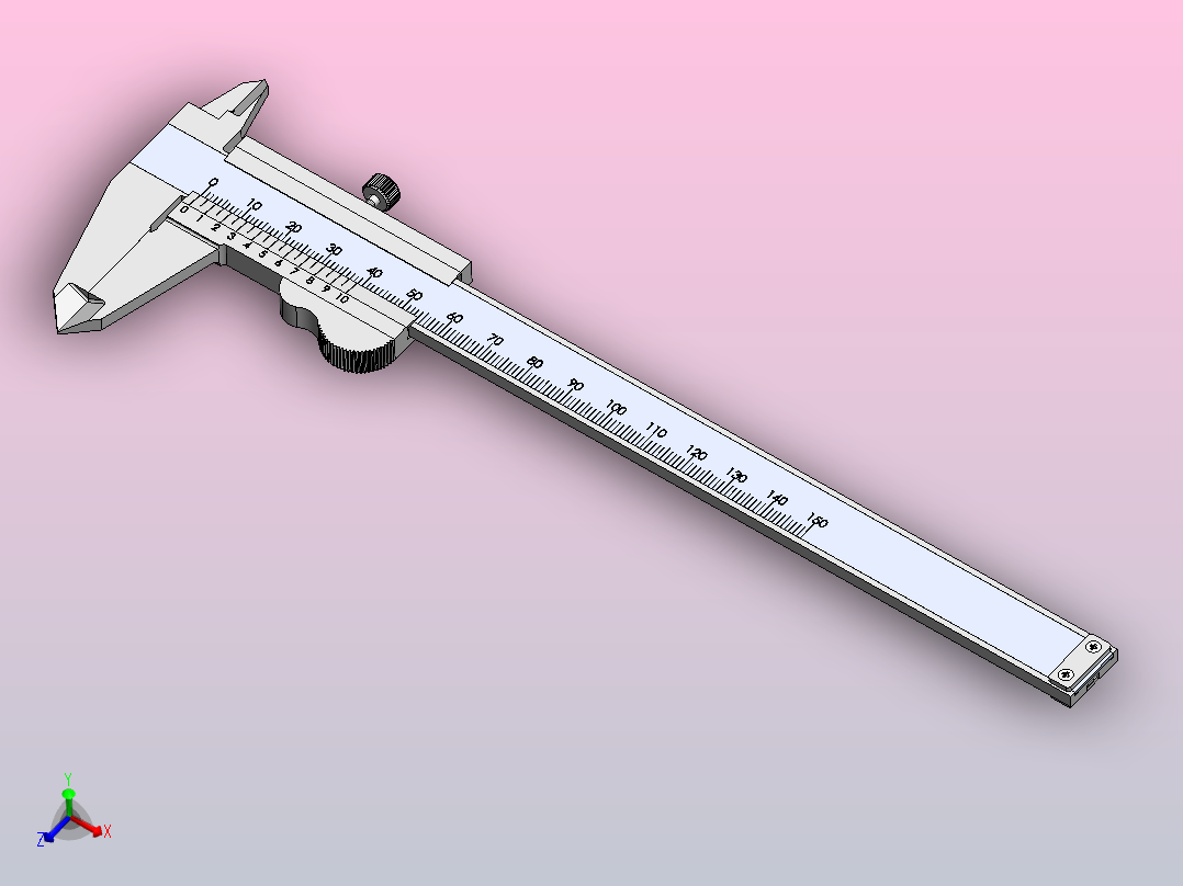 各种系列卡尺模型 (4)主视图